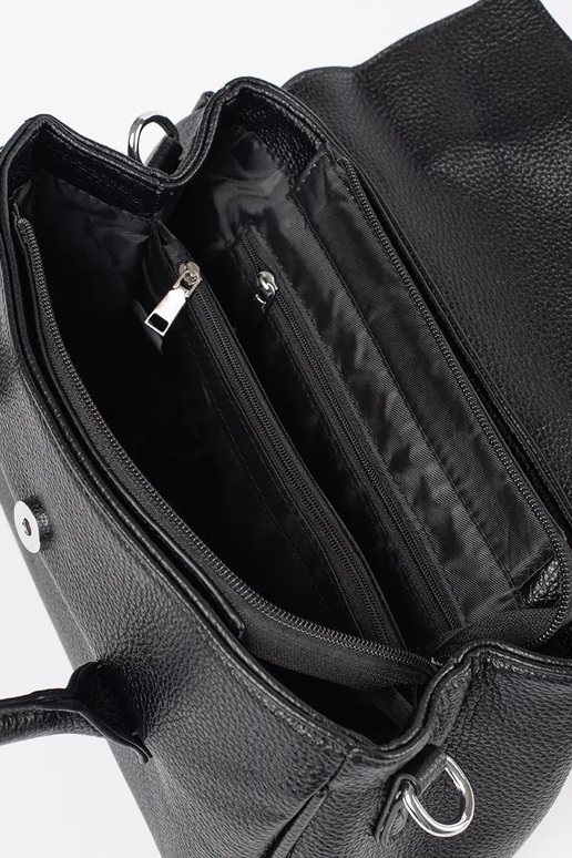 Must naiste käekott rihmadega