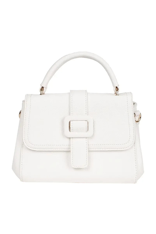 Valge väike käekott kuldsete...