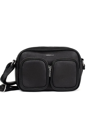 must väike kott taskutega