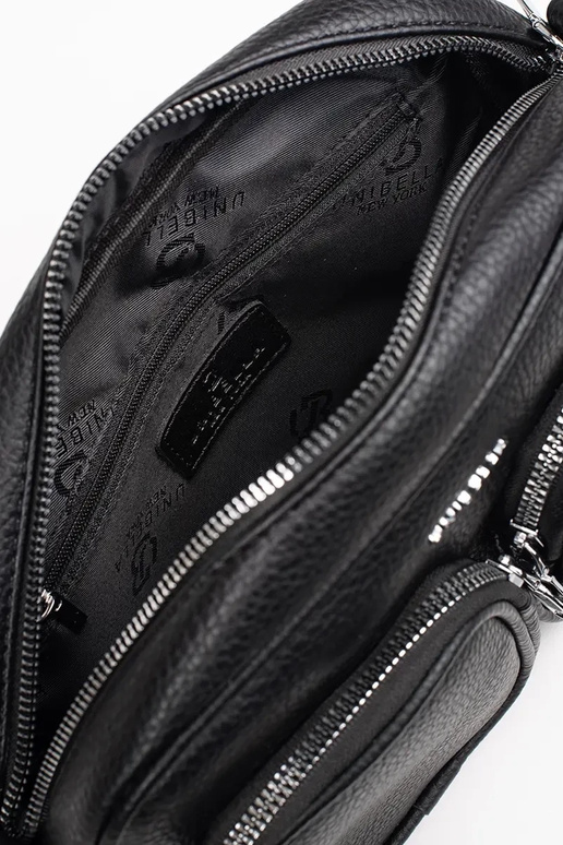 must väike kott taskutega