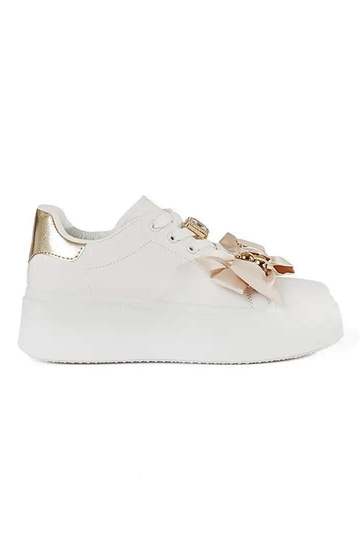 Valge-kuldne Sneakers mudel...