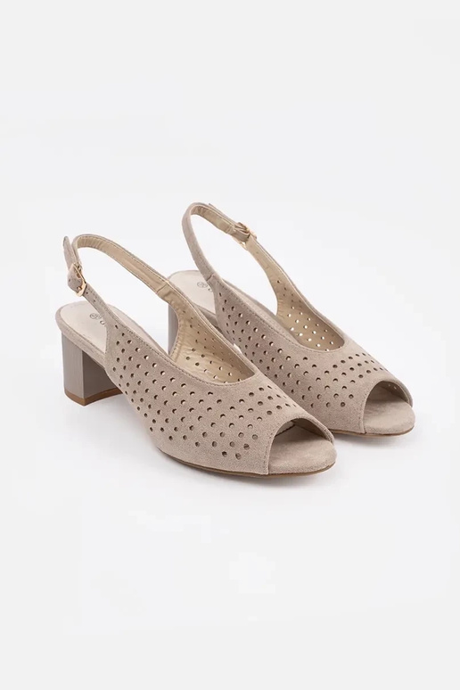 Kuldse kontsaga sandaalid Sergio Leone