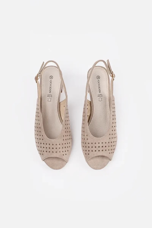 Kuldse kontsaga sandaalid Sergio Leone