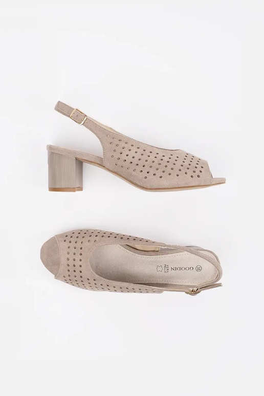 Kuldse kontsaga sandaalid Sergio Leone