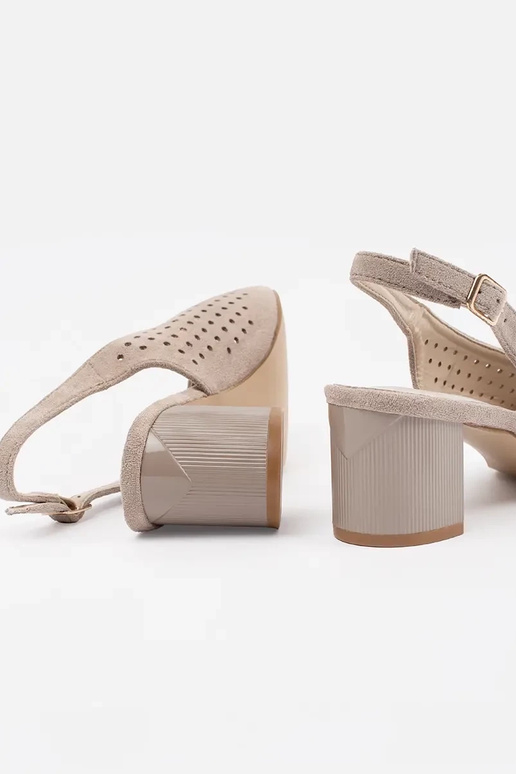 Kuldse kontsaga sandaalid Sergio Leone