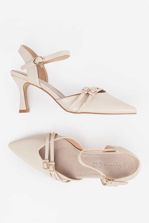 Elevantide luu värvi kõrged kontsad