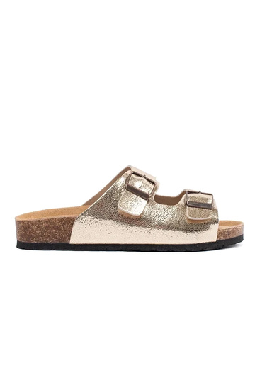 kuldse värvi madalad sussid