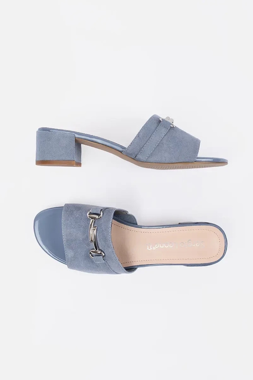 Sinised sussid kõrgel kontsal Sergio... Sinised sussid kõrgel kontsal Sergio...