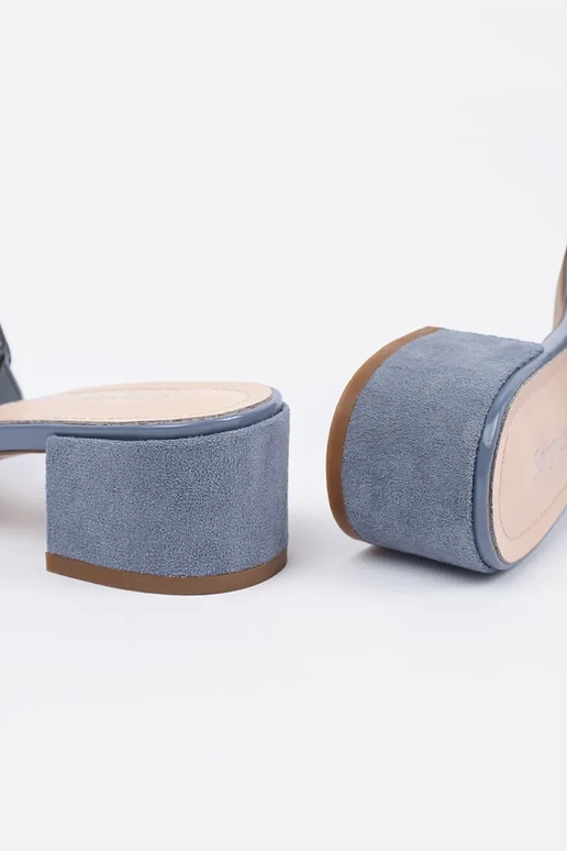 Sinised sussid kõrgel kontsal Sergio... Sinised sussid kõrgel kontsal Sergio...