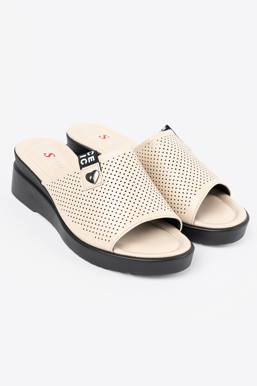 Naiste sussid platvormiga beeži värv