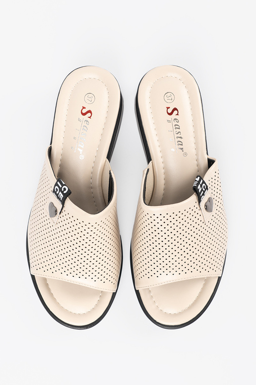 Naiste sussid platvormiga beeži värv