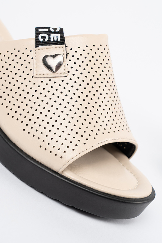 Naiste sussid platvormiga beeži värv