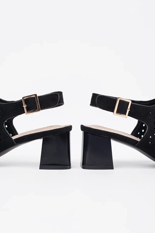 mustad sandaalid kontsadel nahast mustad sandaalid kontsadel nahast