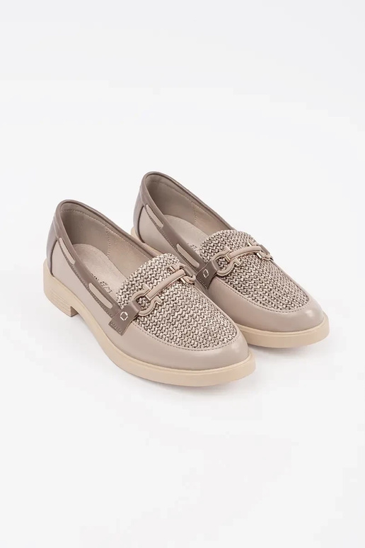 liivakarva mokasiinid nahast sisetallaga