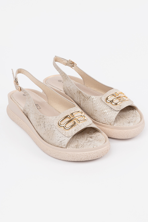 Tumedat hallikaspruuni sandaalid...