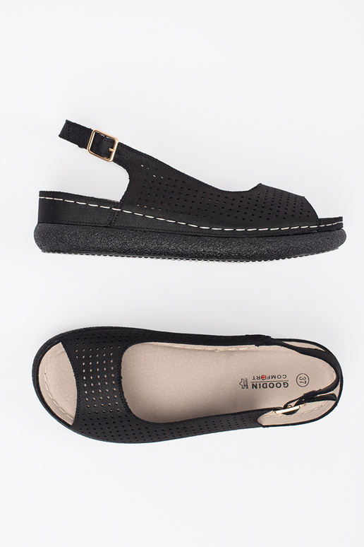 Musta Värvi Mugav Sandal Musta Värvi Mugav Sandal