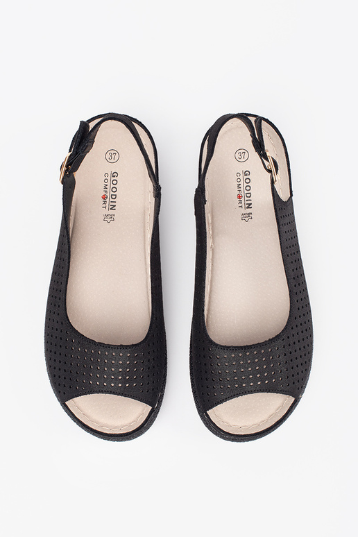 Musta Värvi Mugav Sandal Musta Värvi Mugav Sandal