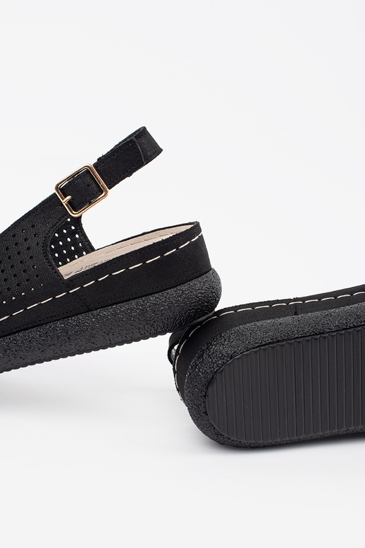 Musta Värvi Mugav Sandal Musta Värvi Mugav Sandal