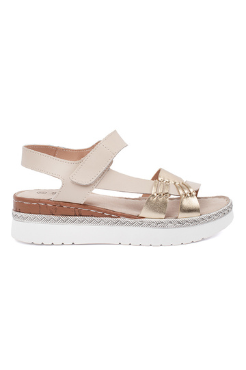 Kreemjas Sandal Platvormiga...
