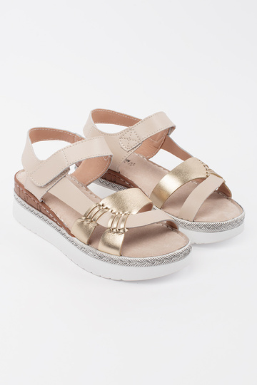 Kreemjas Sandal Platvormiga... 2
