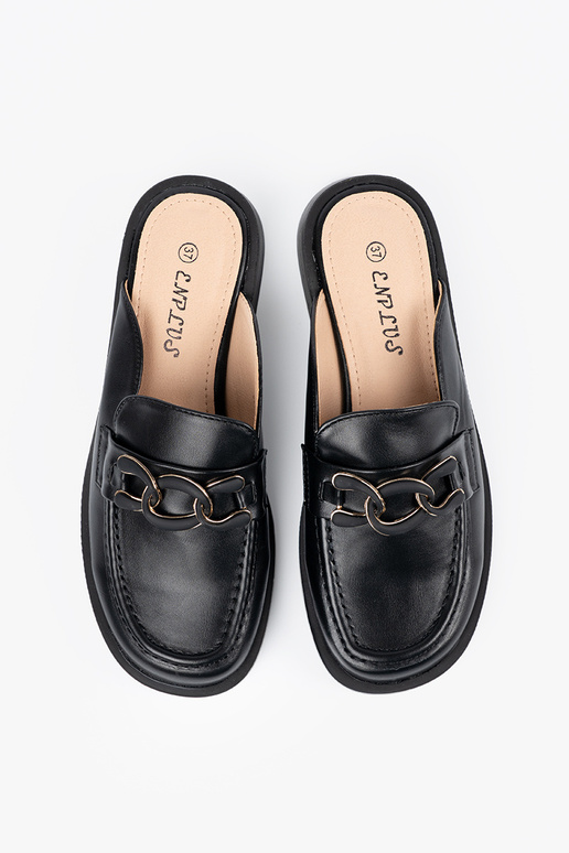 Mustad sussid kunstnahast madala...