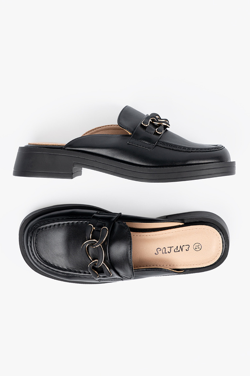 Mustad sussid kunstnahast madala...