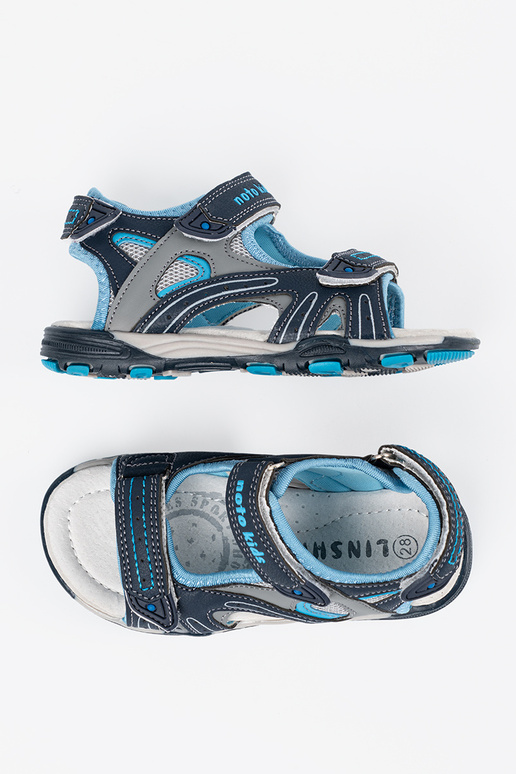 Tumedalt sinised poiste sandaalid