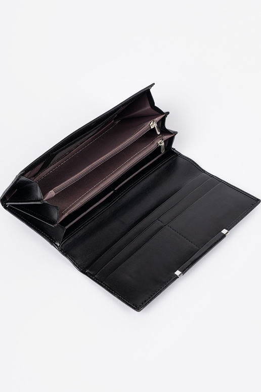 Elegantne must naiste rahakott