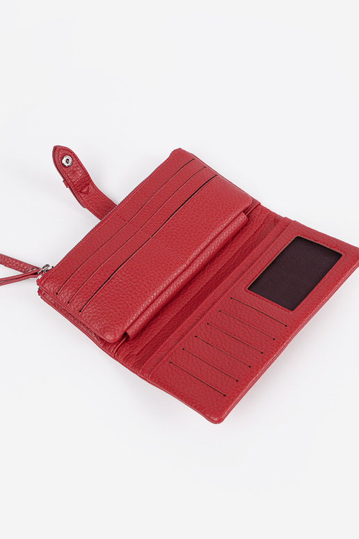 Punane naiste rahakott eraldajatega Punane naiste rahakott eraldajatega
