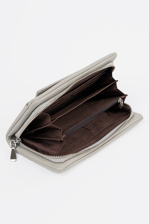 Suur halli värvi naiste rahakott