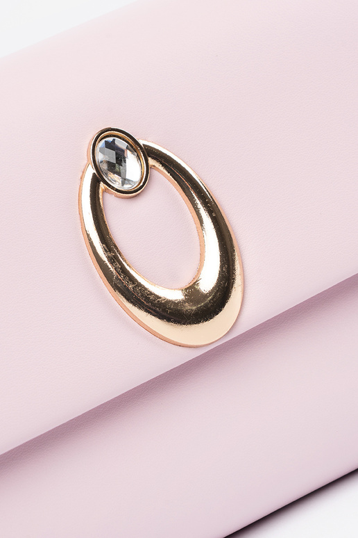 Roosa ümbrikukujuline käekott...