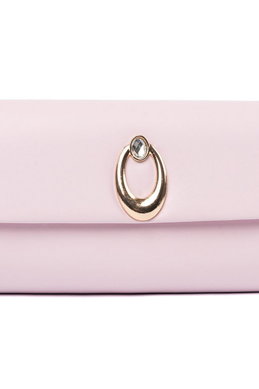 Roosa ümbrikukujuline käekott...