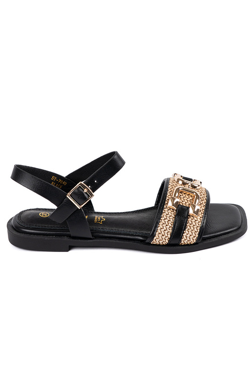 Naiste mustad sandaalid nahkse...