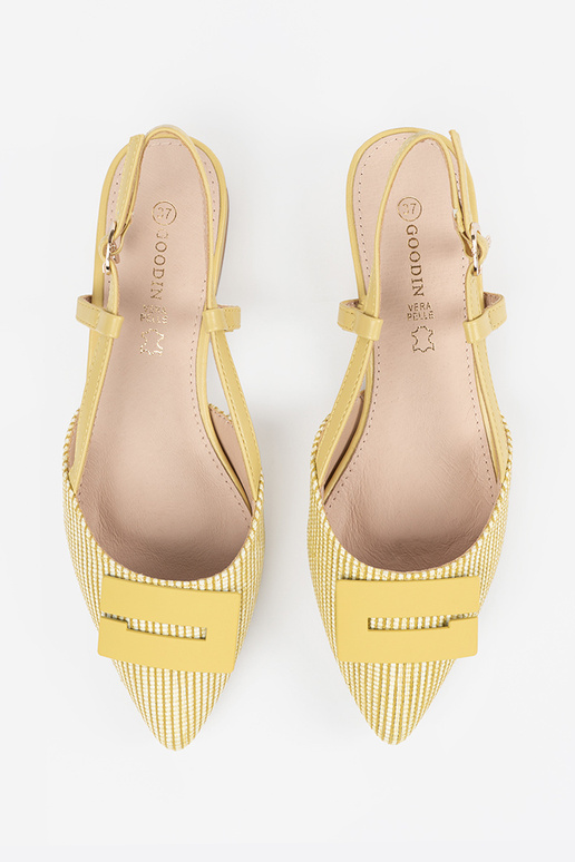 Naiste kollased avatud kontsaga...