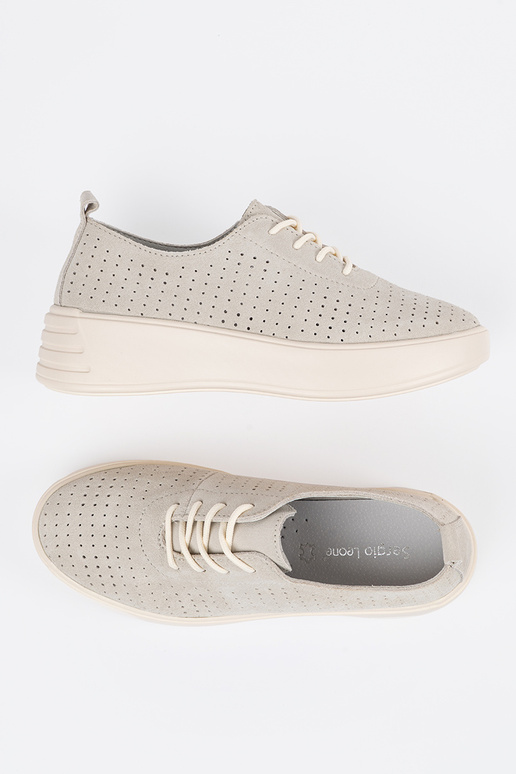 Nahksed avatud naiste poolsaapad...