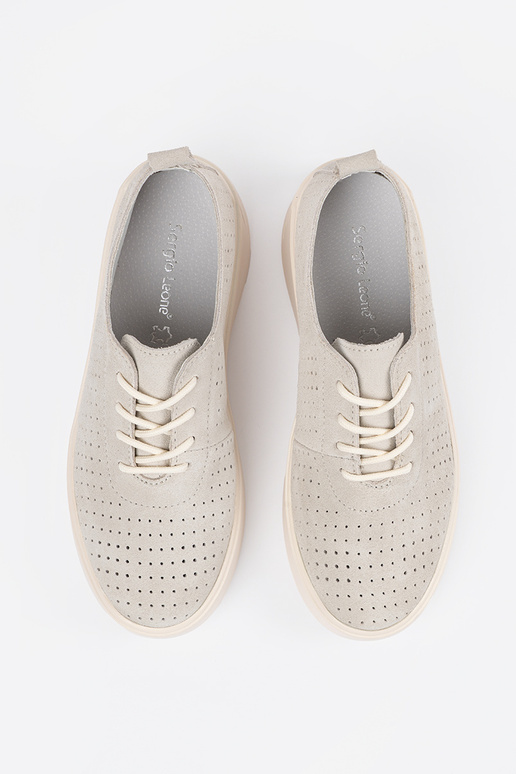 Nahksed avatud naiste poolsaapad...