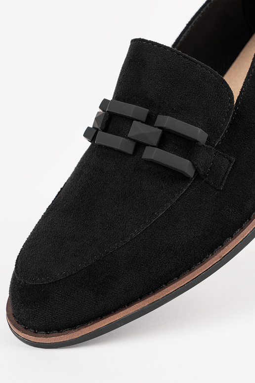 Sametist naiste mokasiinid musta...