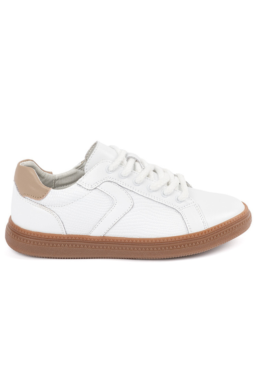 Valged nahksed naiste spordijalatsid...