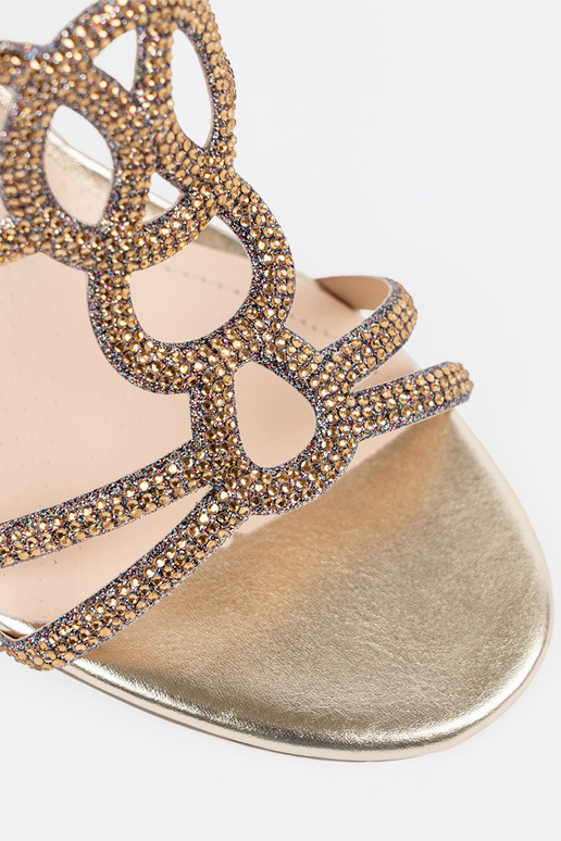 Kuldset värvi kontsaga sussid, Sergio...