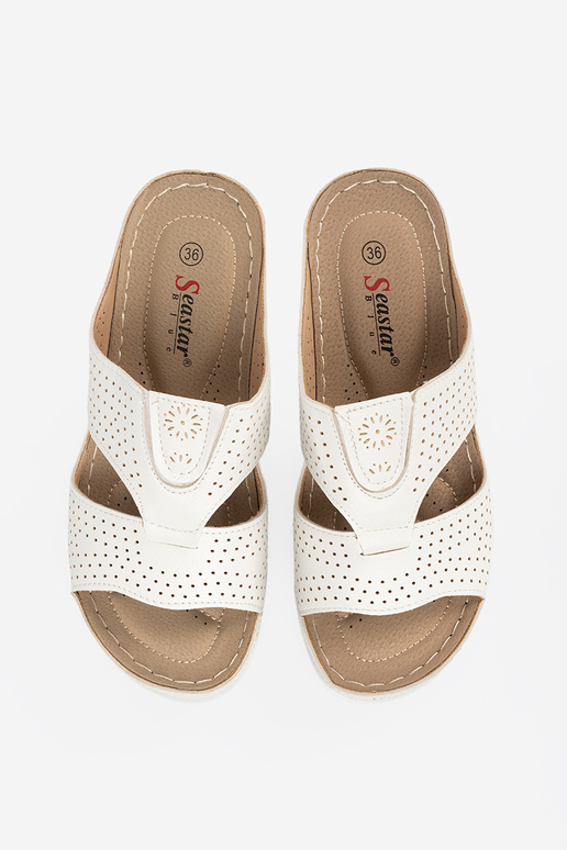 Mugavad sandaalid varustustega valge...