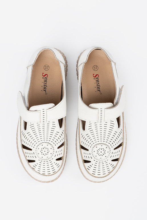 Pealiste saapad ažuurne Velcro valge...