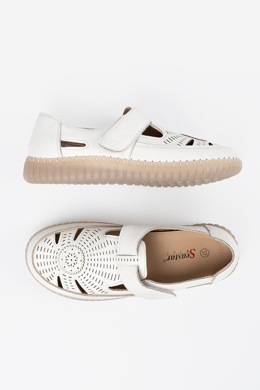 Pealiste saapad ažuurne Velcro valge...