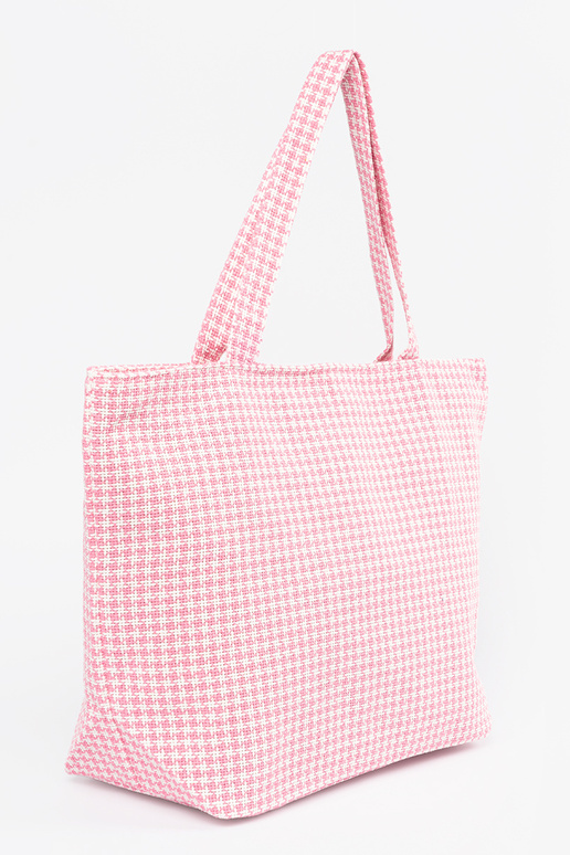 Rannakott/kott roosa-valge ruudulise...