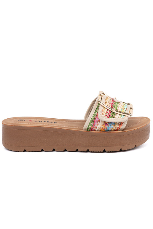 Erivärvilised sussid klambritega