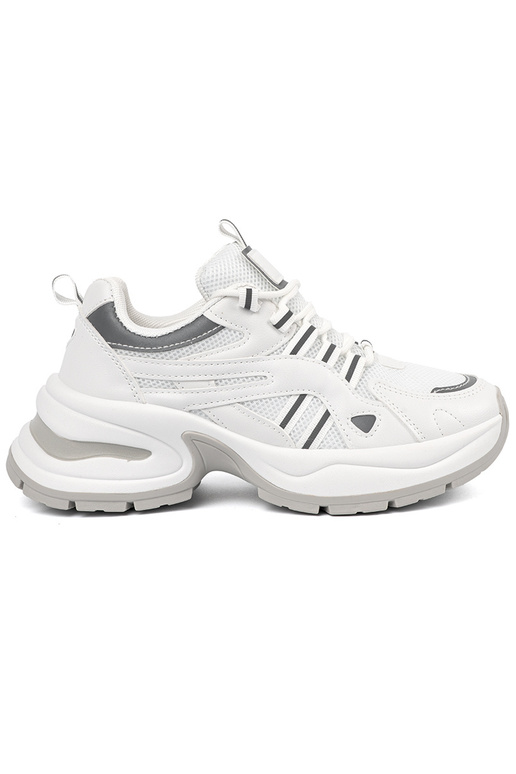 Valged naiste kingad platvormiga