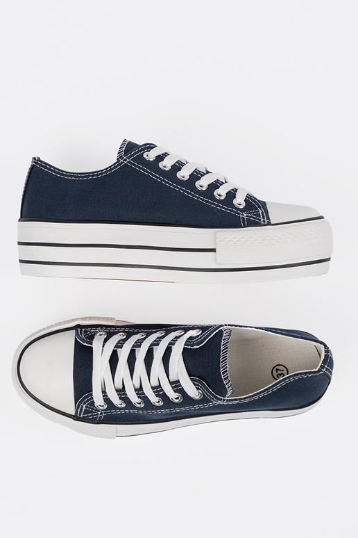 Sinise värvi naiste jalatsid platvormiga Sinise värvi naiste jalatsid platvormiga