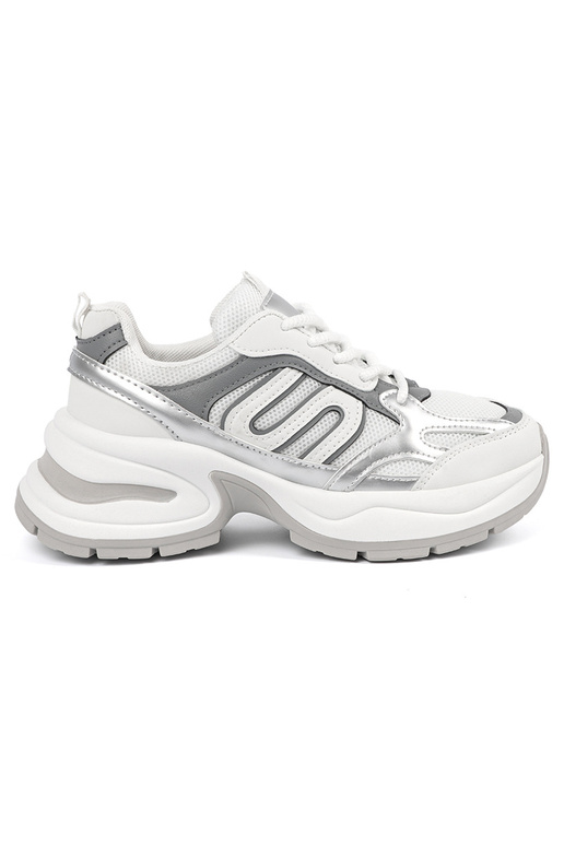 Valged naiste spordistiilis jalatsid...