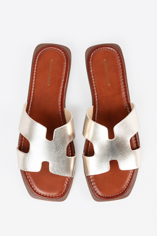 Kerge kuldse värvi sussid...