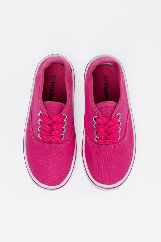 Roosa värvi laste jalanõud valge tallaga Roosa värvi laste jalanõud valge tallaga