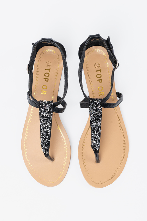 Silepõhjaga mustad sandaalid jaapani...